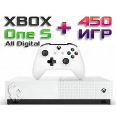 XBOX ONE S All Digital 1 TB БУ + 450 игр